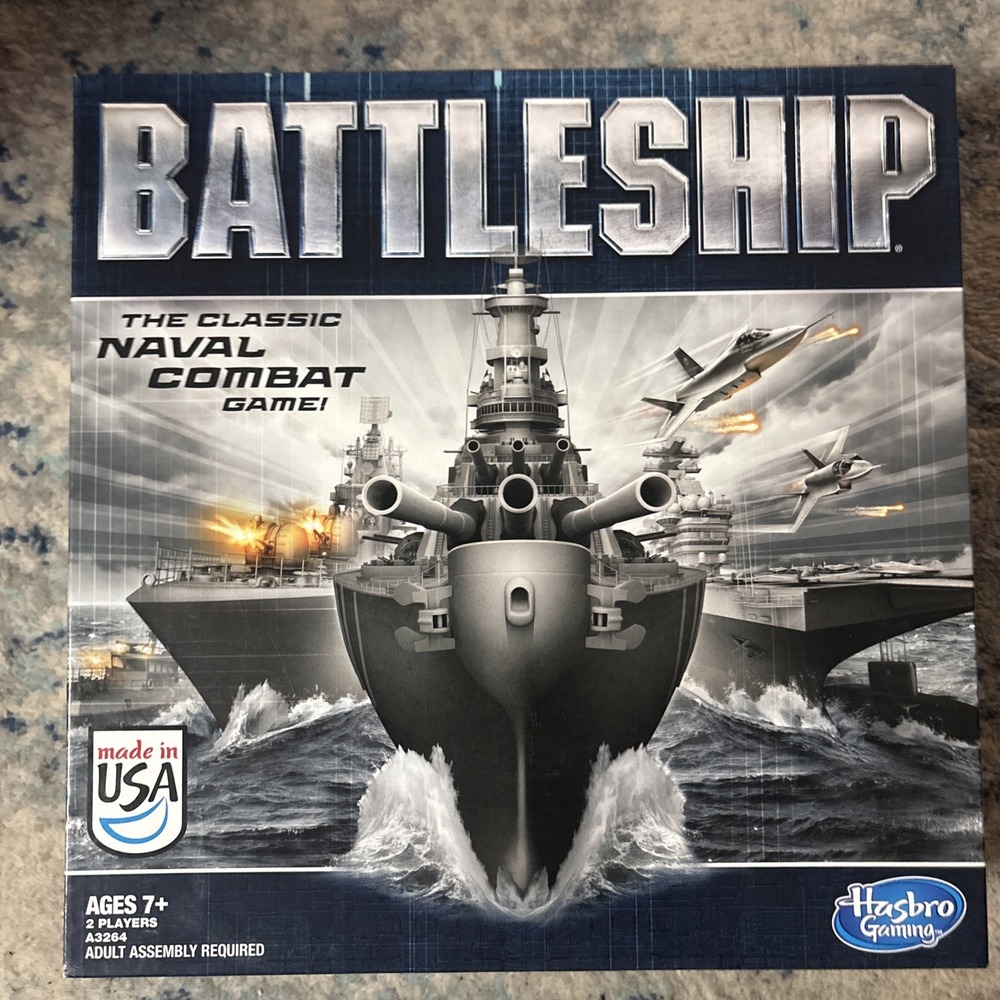 Hasbro Portable Classic Battleship Game (A3264) Complete EUC Fun!